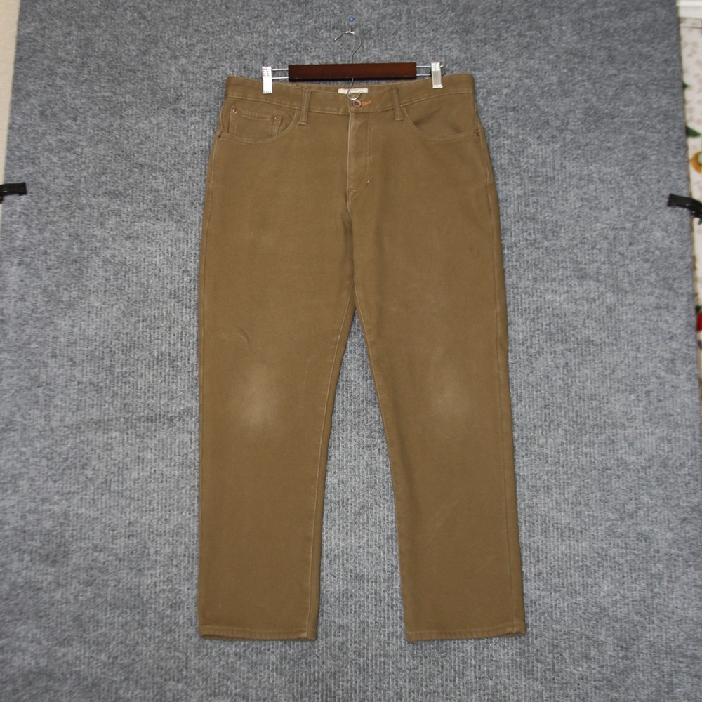 Weatherproof Vintage Pants Mens‎ 34x30 Brown Fleece Lined Regular Fit Stretch